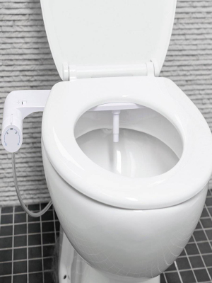 Non-electric Bidet Attachment With Round Panel White - Evekare