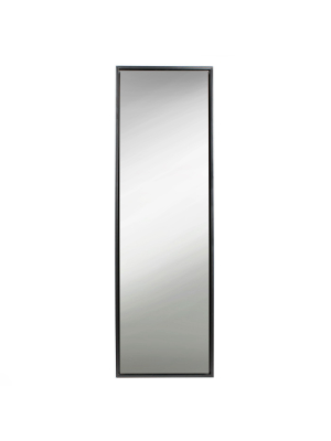 18" X 58" Evans Free Standing Floor Mirror With Easel Black - Kate And Laurel