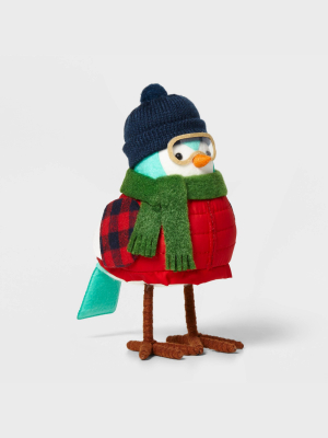 Decor Bird With Ski Goggles Decorative Figurine - Wondershop™