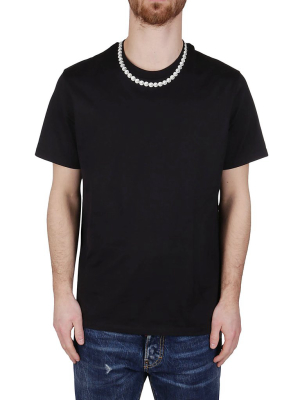 Neil Barrett Pearl Necklace Detail T-shirt