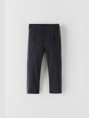 Chino Jogging Pants With Side Band