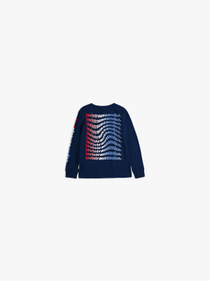 Little Boys 4-7x Long Sleeve Levi’s® Warp Tee