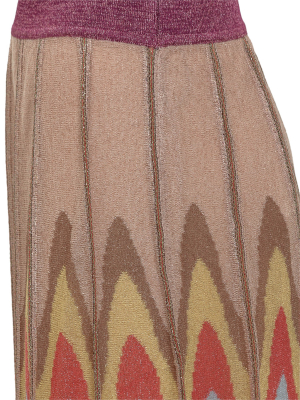 M Missoni Zig-zag Patterned Maxi Skirt