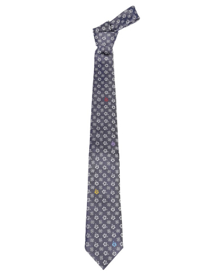 Etro Floral Embroidered Tie