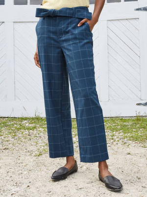 Women's High-rise Tie Waist Straight Pants - A New Day™ Pants