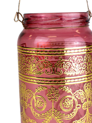 Bohemian Moroccan Lantern/candle Holder, Rose