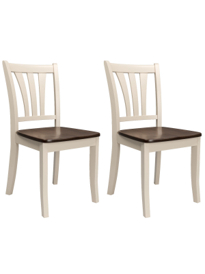 Set Of 2 Dining Chairs - Corliving