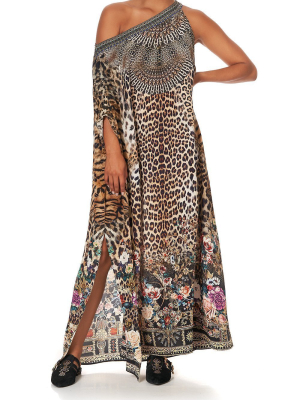 One Shoulder Kaftan With Neckband Call Of The Cathedral