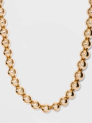 Sugarfix By Baublebar Gold Bead Statement Necklace - Gold