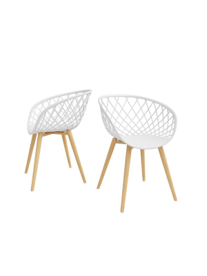 Set Of 2 Kurv Chair - Jamesdar