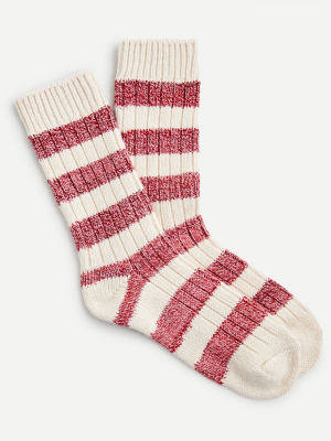Camp Socks In Space-dyed Stripe