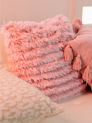 Dormify Ruffled Shag Pillow