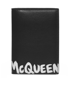 Alexander Mcqueen Graffiti Logo Cardholder