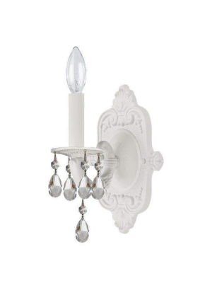 Paris Market 1 Light Wet White Sconce