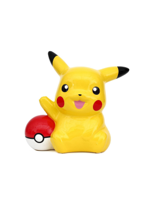 Fashion Accessory Bazaar Llc Pokemon Pikachu 10 Inch Ceramic Bank