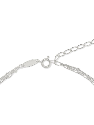 Double Chain Bracelet - Silver