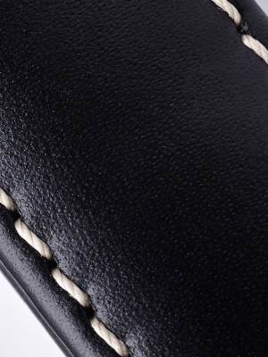 Leather Strap - Ep120 Black/white