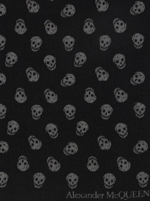 Alexander Mcqueen Skull Logo Scarf