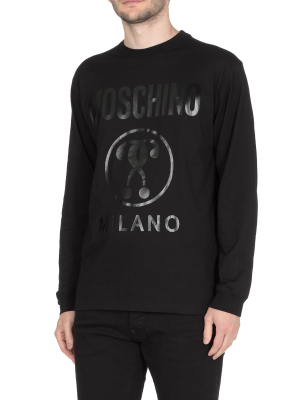 Moschino Double Question Mark Long-sleeved T-shirt