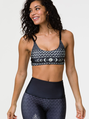 Graphic Elastic Bra - Las Lunas