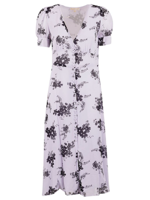 Michael Michael Kors Flower Print Short-sleeve Dress