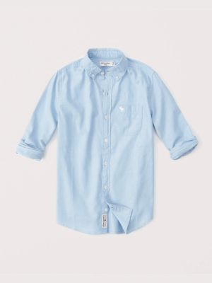 Long-sleeve Preppy Shirt