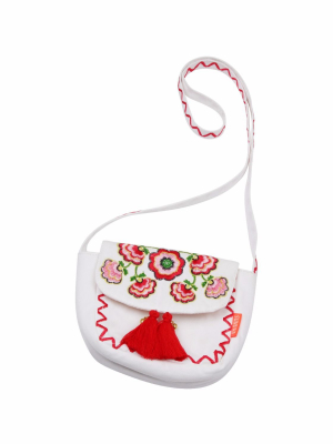 White Mexicana Hippy Bag