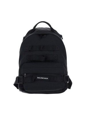 Balenciaga Small Army Logo Patch Backpack