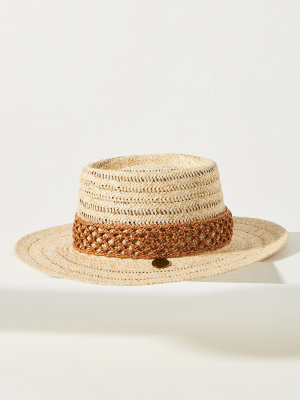 Frye Textured Straw Boater