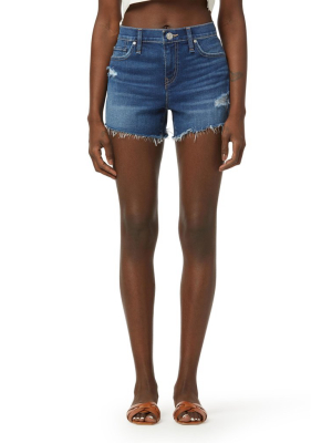 Gemma Mid-rise Cut-off Short In Visions