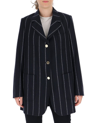 Thom Browne Pinstripe Oversized Blazer