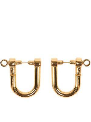 Carabiner Earrings (12111901-gold)