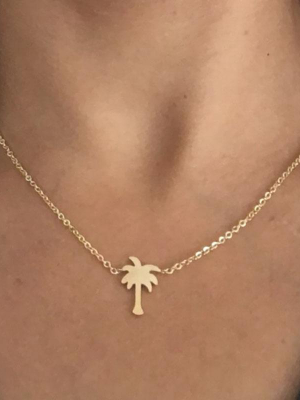 Boho Palm Tree Necklace