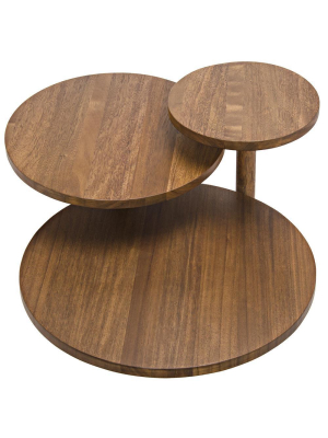 Noir Boogie Dark Walnut Cocktail Table