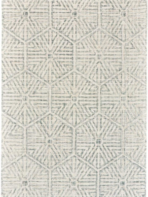 Rhett Geometric Ornamental Rug - Dark Forest Green - Available In 2 Sizes