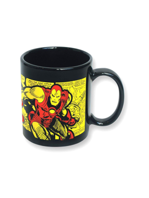 Icup, Inc. Marvel The Invincible Iron Man Comic Wrap 11 Oz Ceramic Mug