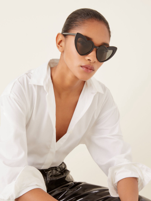 Loulou Heart-shaped Acetate Sunglasses