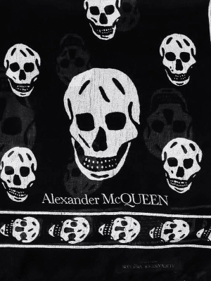 Alexander Mcqueen All-over Skull Print Scarf