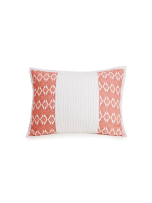 Standard Lago Sham Coral/white - Jessica Simpson