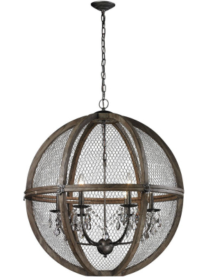 Rhapsody Wood/wire Chandelier