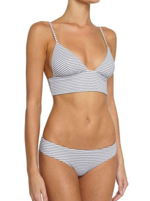 Eberjey Coco Bikini Bottom - Sea Stripe