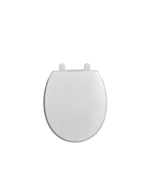 American Standard 5024b.65g Round Closed-front Toilet Seat With Soft Close - White