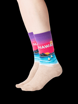 Women's Hawaii Crew Socks