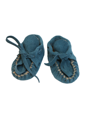 Manimal Blue Baby Booties