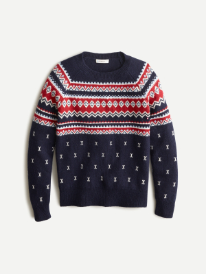 Kids' Fair Isle Crewneck Sweater