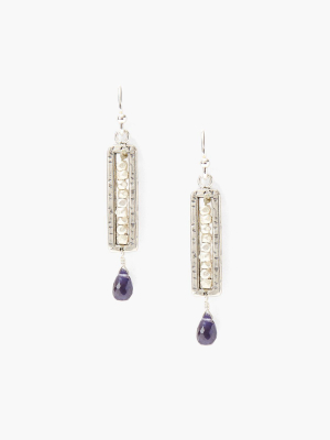 Iolite And Silver Sedona Earrings