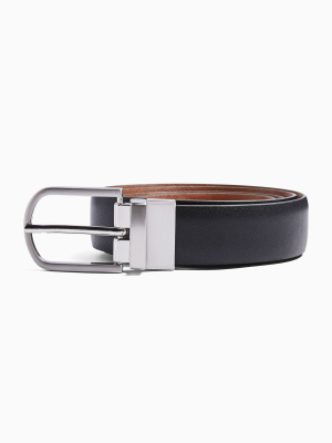 Black And Tan Reversible Belt