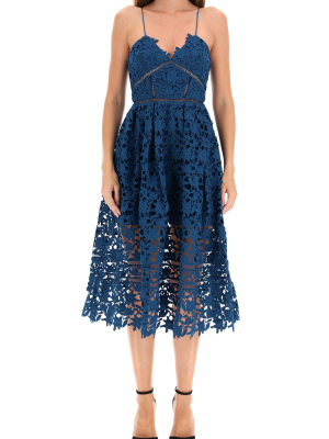 Self-portrait Azaelea Lace Detailed Midi Dress