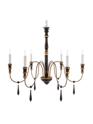 Empire Medium Black Chandelier