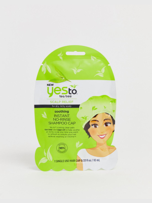 Yes To Tea Tree Soothing Instant No-rinse Shampoo Cap Single Use